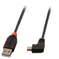 31970 - Cable USB 2.0 tipo A a Mini-B de 0,5 m, ángulo recto de 90 grados