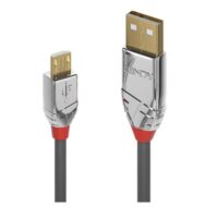 36654 - Cable USB 2.0 Tipo A a Micro-B de 5 m, Cromo Line