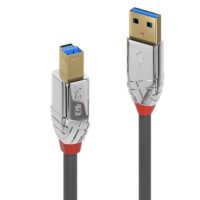 Cable USB 3.0 Tipo A a B de 5 m, 5 Gbps, Cromo Line
