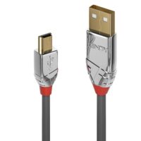 36635 - Cable USB 2.0 Tipo A a Mini-B de 7,5 m, Cromo Line