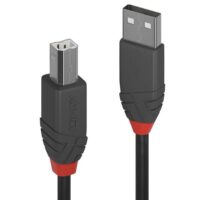 Cable USB 2.0 Tipo A a B de 10 m, Línea Antracita