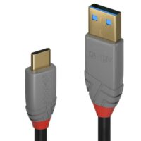 Cable USB 3.2 Tipo A a C de 1m, 10Gbps, 5A, PD, Línea Anthra