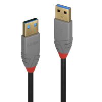 Cable USB 3.2 Tipo A de 0,5 m, 5 Gbps, Línea Antracita