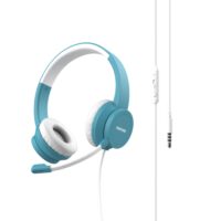 AURICULAR PANTONE JACK CON DIADEMA Y MICROFONO AZUL CLARO