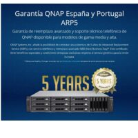 Garantía de reemplazo avanzado y soporte técnico telefónico de QNAP disponible para modelos de gama media y alta.
