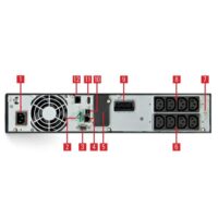 SLC-1000-TWIN RT3 Sistema de Alimentación Ininterrumpida (SAI/UPS) de 1000 VA IoT On-line doble conversión torre/rack con FP=1 VFI-SS-31