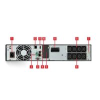 SLC-1500-TWIN RT3 Sistema de Alimentación Ininterrumpida (SAI/UPS) de 1500 VA IoT On-line doble conversión torre/rack con FP=1 VFI-SS-31
