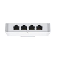Ubiquiti Networks U6-IW Punto de acceso WiFi 6 (bandas de 2,4/5 GHz) de pared con PoE+ de entrada y 4 RJ45 GbE (1x PoE de salida)