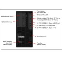 ThinkSystem ST50 V2 Xeon E-2324G (4C 3.1GHz 8MB Cache/65W), SW RAID, 2x960GB Micron 5400 Pro SSD, 1x16GB