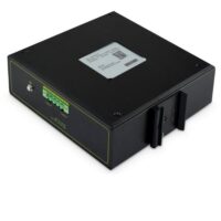 DIGITUS Conmutador PoE de red Gigabit Ethernet de 4 puertos, industrial, no gestionado, 2 enlaces ascendentes SFP