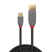 Cable USB 2.0 Tipo A a C de 3 m, Línea Antracita