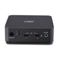 LINDY Conmutador KVM 4K60 HDMI dual de 2 puertos tipo C