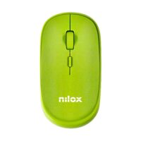 Ratón inalámbrico, 1600 DPI, 4 botones, verde