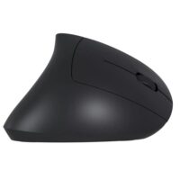 Ratón Wireless Vertical, 1600 DPI, 6 botones, Negro