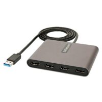 Adaptador USB 3.0 a 4 Puertos HDMI