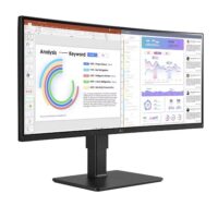 Monitor 4BQ77QC-B Ultrawide, IPS, Curvo