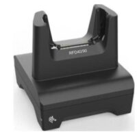 RFD40, 1 Device Slot/0 Toaster Slots, Charge Only Cradle with support for Universal/3rd Party. Requires Power Supply (PWR-BGA12V50W0WW), DC Line Cord