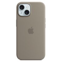 Funda de silicona con MagSafe para el iPhone 15 Plus - Arcilla