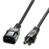 Cable de alimentación C5 a C14, negro, 2m