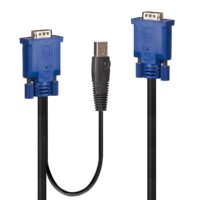 Cable combo KVM VGA y USB, 1m