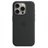 Funda de silicona con MagSafe para el iPhone 15 Pro - Negro