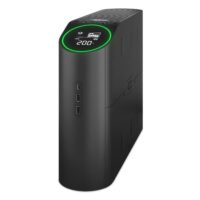 APC Back-UPS Pro Gaming, 2200VA/1320W, torre, 230V, 4 salidas Schuko y 2 salidas IEC C13, luces RGB, onda sinusoidal pura, medianoche (negro)