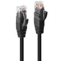 Cable de red Cat.6 U/UTP LSZH, negro, 2m