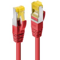 Cable de red RJ45 S/FTP LSZH de 3 m, rojo