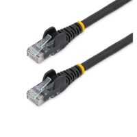 Cable de Red Ethernet CAT6 UTP - sin Enganches - Negro - 1m