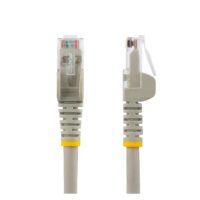 Cable de Red Ethernet CAT6 UTP - sin Enganches - Gris - 1m