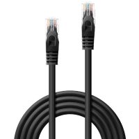 Cable de red Cat.6 U/UTP, negro, 0,5m