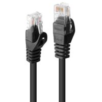 Cable de red Cat.6 U/UTP, negro, 3m