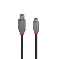 Cable USB 3.2 tipo C a B, 5Gbps, Anthra Line, 1m