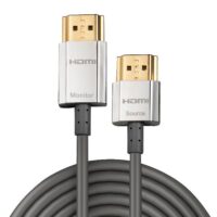 Cable HDMI CROMO delgado de alta velocidad con Ethernet, 1 m