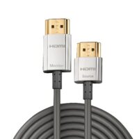Cable HDMI CROMO delgado de alta velocidad con Ethernet, 0,5 m