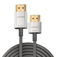 Cable HDMI CROMO delgado de alta velocidad con Ethernet, 2 m