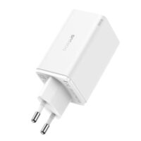 GaN6 Pro Fast Charger 2C+2U 65W  EU Moon White((With:Mini White Cable Type-C to Type-C 100W(20V/5A) 1m blanco