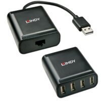Extensor de 4 puertos USB 2.0 Cat.6, 60m