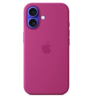 FUNDA DE SILICONA CON MAGSAFE PARA EL IPHONE 16 - FUCSIA
