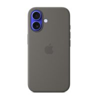 FUNDA DE SILICONA CON MAGSAFE PARA EL IPHONE 16 PLUS- GRIS PIEDRA