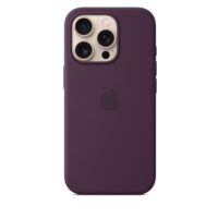 FUNDA DE SILICONA CON MAGSAFE PARA EL IPHONE 16 PRO - CIRUELA