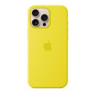 FUNDA DE SILICONA CON MAGSAFE PARA EL IPHONE 16 PRO - AMARILLO CARAMBOLA
