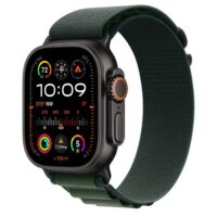 Apple Watch Ultra 2 (GPS + Cellular) - Caja de titanio negro 49 mm - Correa Loop Alpine verde oscuro - Talla L