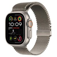 Apple Watch Ultra 2 (GPS + Cellular) - Caja de titanio natural de 49 mm - Pulsera Milanese Loop en titanio natural - Talla M