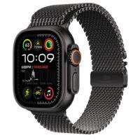 Apple Watch Ultra 2 (GPS + Cellular) - Caja de titanio negro 49 mm - Pulsera Milanese Loop titanio negro - Talla M