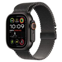 Apple Watch Ultra 2 (GPS + Cellular) - Caja de titanio negro 49 mm - Pulsera Milanese Loop titanio negro - Talla L