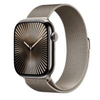 Apple Watch Series 10 (GPS + Cellular) - Caja de titanio natural 46 mm - Pulsera Milanese Loop color natural (talla S/M)