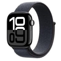 Apple Watch Series 10 (GPS) - Caja de aluminio azabache de 42 mm - Correa deportiva color tinta