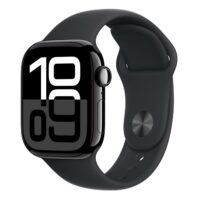 Apple Watch Series 10 (GPS) - Caja de aluminio azabache 46 mm - Correa deportiva negra - Talla S/M