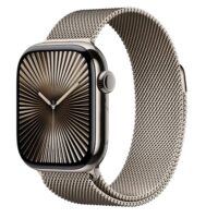 Apple Watch Series 10 (GPS + Cellular) - Caja de titanio natural 42 mm - Pulsera Milanese Loop en  color natural